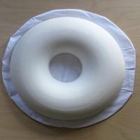 Drukontlastings- ring kussen | Traagschuim | Buitendiameter: 42 cm | Diameter opening: 8 cm | Donutkussen | Wasbare hoes - thumbnail