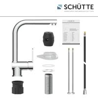 Keukenmengkraan Schutte London Hoge Draaibare en Uittrekbare Uitloop Chroom Schütte - thumbnail