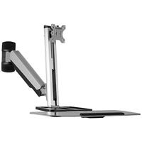 SpeaKa Professional SP-MM-705 Monitor-wandbeugel 1-voudig 33,0 cm (13) - 81,3 cm (32) Zilver In hoogte verstelbaar, Kantelbaar, Zwenkbaar, Draaibaar - thumbnail