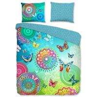 HIP Dekbedovertrek "mandala's en vlinders" - Multi - (240x200/220 cm) - Katoen Satijn - thumbnail