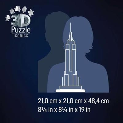 Iconics 3D-puzzel - Empire State Building verlicht