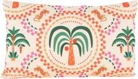 Anna's Collection buitenkussen palmboom 0x0cm oranje - thumbnail