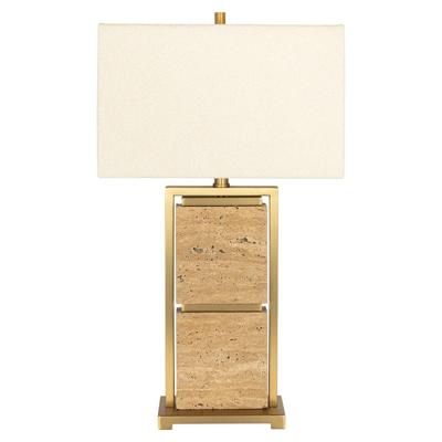 Richmond Tafellamp 'Meyra' Marmer, 72cm hoog