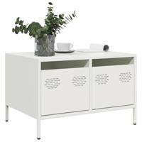 Tv-meubel 68x50x43,5 cm koudgewalst staal wit - thumbnail
