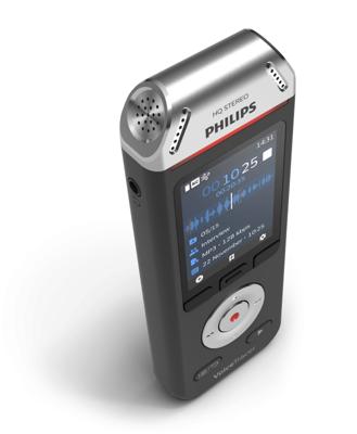 Philips DVT2810 VoiceTracer Audiorecorder Zwart/Zilver
