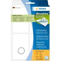 Etiket herma 10618 52x82mm verwijderbaar wit 96st - thumbnail