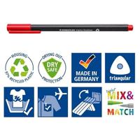 Staedtler Triplus fineliner eco, doosje van 10 stuks, assorti - thumbnail