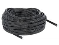 Delock 18848 18848 Gevlochten slang Zwart Polyester 10 m 1 stuk(s) - thumbnail
