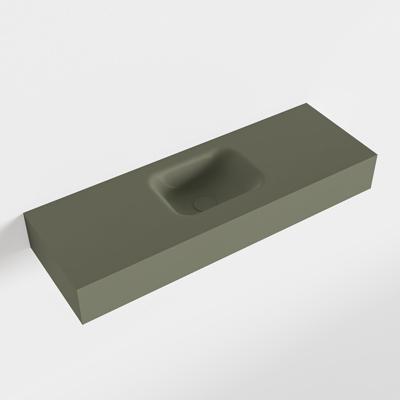MONDIAZ LEX Army vrijhangende solid surface wastafel 90cm. Positie wasbak midden MONDIAZ LEX Army vrijhangende solid surface wastafel 90cm. Positie wasbak midden
