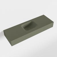 MONDIAZ LEX Army vrijhangende solid surface wastafel 90cm. Positie wasbak midden - thumbnail