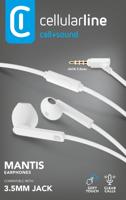 Cellularline Mantis stereo koptelefoon met heldere microfoon Mantis Stereo 1 wit - thumbnail