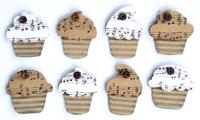 Vaessen Creative • creative elements corrugated & printed kraft cupcakes 8pcs - thumbnail