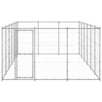 Hondenkennel 21,78 m² gegalvaniseerd staal - thumbnail