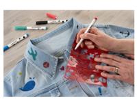 Eberhard Faber ef-578204 textielmarker 4 stuks + sjablonen - thumbnail