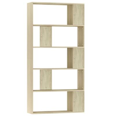 Boekenkast/kamerscherm 80x24x159 cm bewerkt hout sonoma eiken
