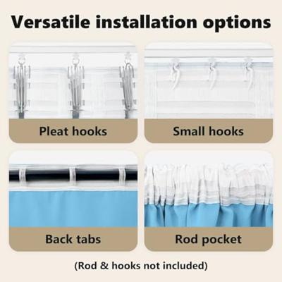 VidaXL Zwart-out gordijnen met ringen 2 pcs lichtblauw 140 x 140 cm