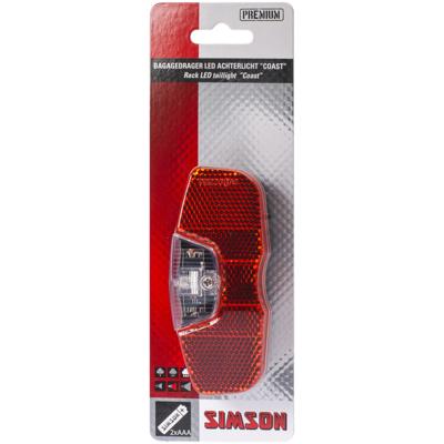 Batterij bagagedrager achterlicht Simson Coast 1 LED On/Off
