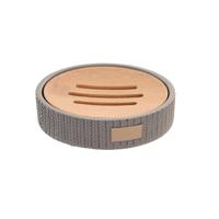 Zeepschaal DKD Home Decor 11 x 11 x 2,5 cm Grijs Cement - thumbnail