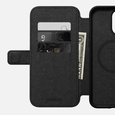 Nomad Modern leather folio iPhone 14 Pro Max - Black