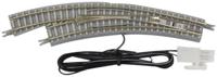 Z Rokuhan rails (met ballastbed) 7297057 Gebogen wissel, Elektrisch, Links 30 ° 220 mm, 195 mm 1 stuk(s) - thumbnail