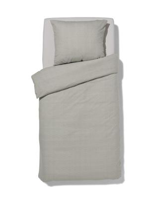 HEMA Dekbedovertrek flanel 140x200/220 melange grijs (lichtgrijs)