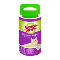 Scotch Brite pluizenkleefroller navulling, extra klevend voor dierenhaar, 48 vellen - thumbnail