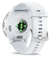 Orologio GPS connesso - GARMIN - Venu 3 - WiFi - 35,4 mm (1,4) - Acciaio argentato, cassa bianca e cinturino in silicone bianco - thumbnail