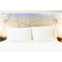 Kussensloop Hosteline IRIS PREMIUM Wit Bed van 150 200 Draden 150 cm - thumbnail