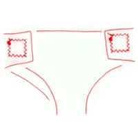 Poppenluiers Stof Op Kaart 2 Stuks - thumbnail