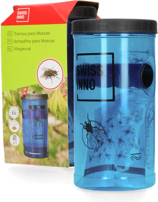Swissinno Natural Control outdoor Vliegenval Lokstof Blauw (transparant) 1 stuk(s) Swissinno Natural Control outdoor Vliegenval Lokstof Blauw (transparant) 1 stuk(s)