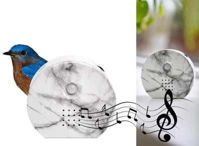 QLT Nature Geluidbox met Sensor - Vogel-, Zee- of Junglegeluiden - Marmer