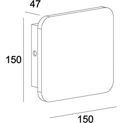 Deko Light Relono II 341182 LED-wandlamp LED vast ingebouwd Energielabel: G (A - G) 4.1 W LED Grijs