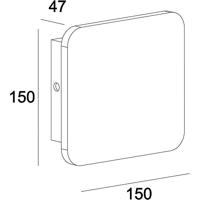 Deko Light Relono II 341182 LED-wandlamp LED vast ingebouwd Energielabel: G (A - G) 4.1 W LED Grijs - thumbnail