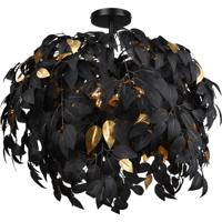 LED Plafondlamp 3-lichts E14 Mat Zwart/Goud - Aluminium Design - thumbnail