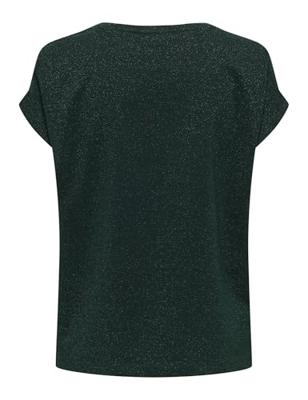 Only Onlmoster Glitter S/s Top Noos Jrs T-shirt Korte Mouw Scarab