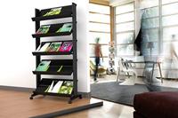 Paperflow Mobiele folderhouder Large zwart - thumbnail