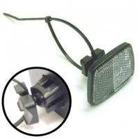 Busch & Muller Voorreflector met schroefbeugel wit - thumbnail