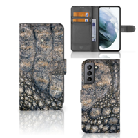 Samsung Galaxy S21 FE | Telefoonhoesje | Met pasjeshouder | Krokodillenprint - thumbnail
