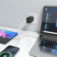 Oplader Aisens ASCH-65W3P073-BK 65 W Zwart - thumbnail