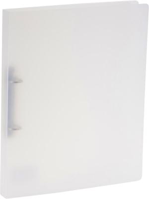 Bronyl ringmap, voor ft A4, uit PP, 2 D-ringen van 15 mm, transparant wit