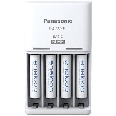 Panasonic Basic BQ-CC51 + 4x eneloop AAA Stekkerlader NiMH AAA (potlood), AA (penlite) Panasonic Basic BQ-CC51 + 4x eneloop AAA Stekkerlader NiMH AAA (potlood), AA (penlite)