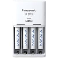Panasonic Basic BQ-CC51 + 4x eneloop AAA Stekkerlader NiMH AAA (potlood), AA (penlite) - thumbnail