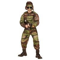 Gespierde super soldaten kostuum kind - thumbnail
