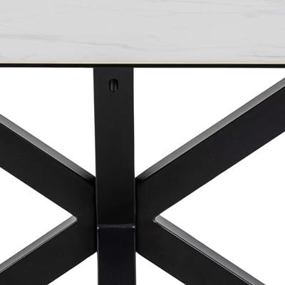 Sohome Eettafel 'Parker' Keramiek met marmerlook, 200 x 100cm, kleur Wit - thumbnail