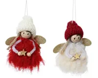 Decoris Meisje met ster 9.5cm Wit/Rood - thumbnail