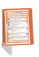 Durable Wandhouder | 5 zichtpanelen | ORANGE | met profielframef. | 1 stuk - 555109 555109 - thumbnail