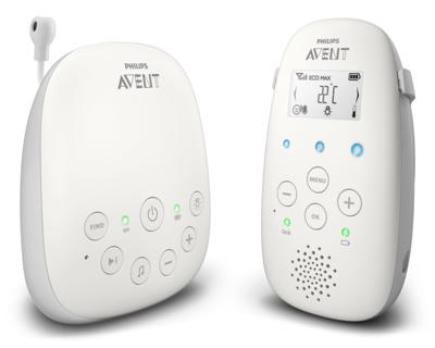 SCD713/26 Babyfoon - PHILIPS AVENT - DECT-audio - Wit - LCD-scherm - Temperatuursensor - Nachtlampje