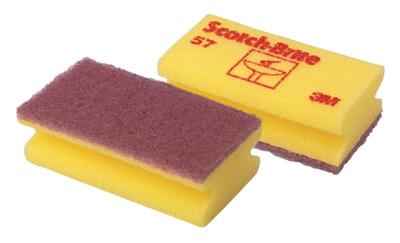 Schuurspons Scotch-Brite delicate oppervlakken 70x130mm geel 10 stuks Schuurspons Scotch-Brite delicate oppervlakken 70x130mm geel 10 stuks