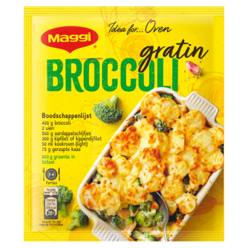 MAGGI Ovenschotel Broccoli Gratin Kruidenmix 43g bij Jumbo