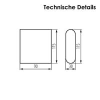 Kanlux Garto 29271 LED-buitenlamp (wand) 8 W Wit - thumbnail